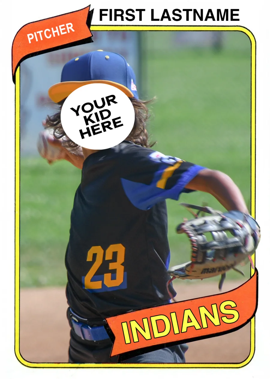 Custom baseball card in a 1980 Topps style