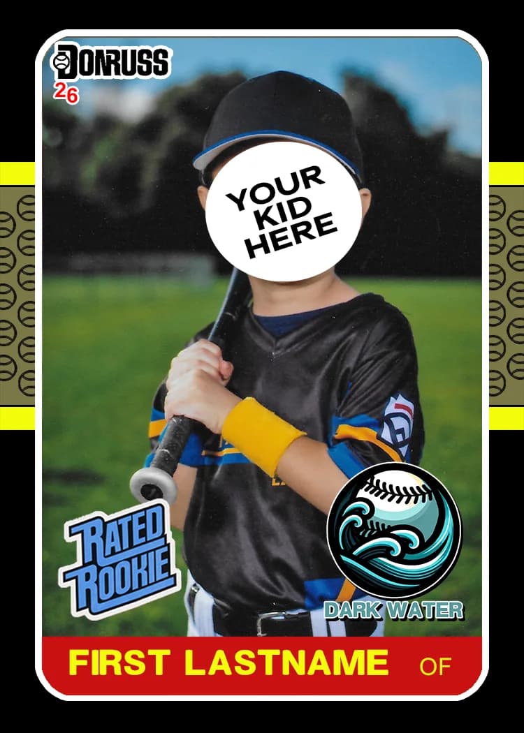 Custom baseball card in a 1987 Donruss style